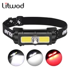 Мини USB Перезаряжаемый светодиодный налобный фонарь XP-G Q5 головсветильник свет легкий вес портативный Головной фонарь лампа-вспышка белый и красный свет