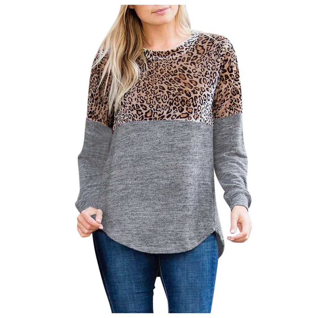 Женская Повседневная футболка с принтом забавная для женщин леопардовым