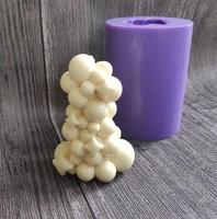 new pearl bubble star candle silicone mold for handmade desktop decoration gypsum epoxy resin aromatherapy candle silicone mould