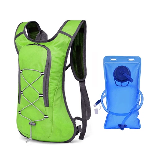 green water bag NEWBOLER Спорт на открытом воздухе Велоспорт рюкзак из нейлона водонепроницаемый MTB дорожный велосипед велосипедная канистра для воды Альпинизм Пешие прогулки гидратация рюкзак для мужчин - Цвет: green water bag