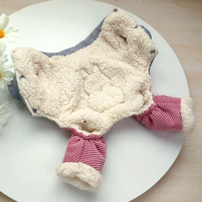 

Зимняя одежда для домашних животных, комбинезон для собак, толстое теплое пальто для собак, куртка, наряд щенок йоркширского терьера помера...