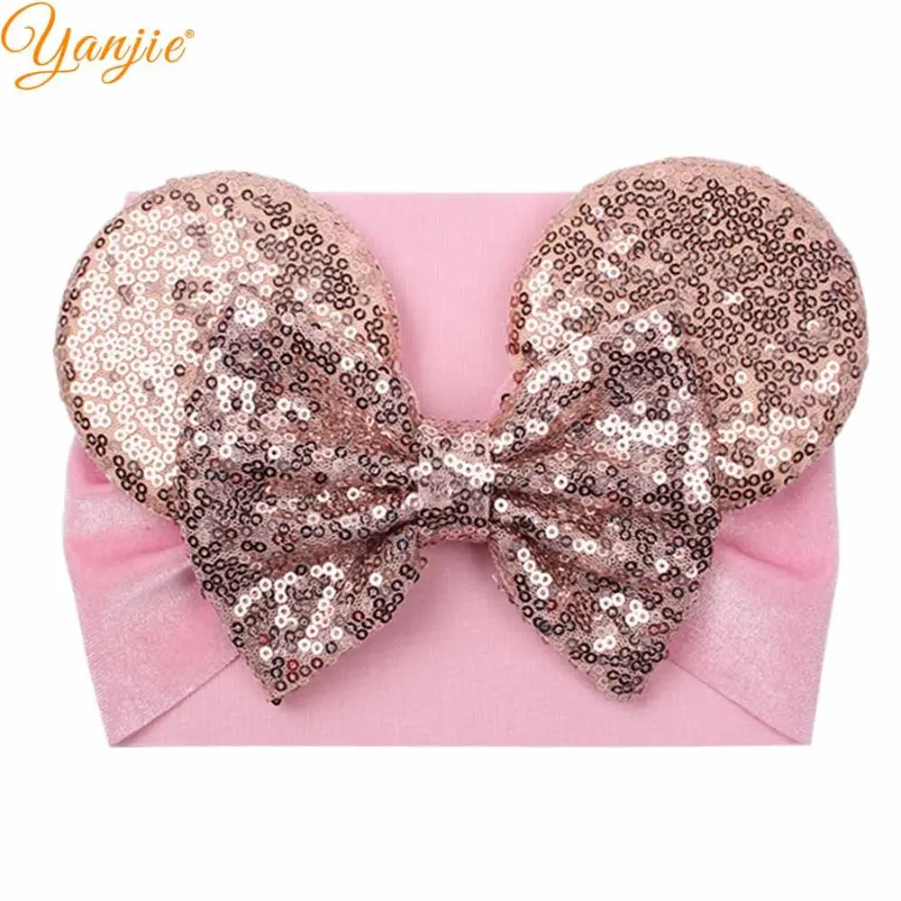 Классическая Женская Зимняя повязка на голову с ушками мыши аксессуары для волос