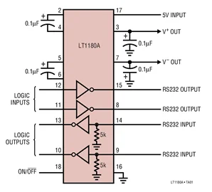 LT1180ACSW LT1180AISW LT1180-маломощный 5В RS232 двойной драйвер/приемник с конденсаторами мкФ |