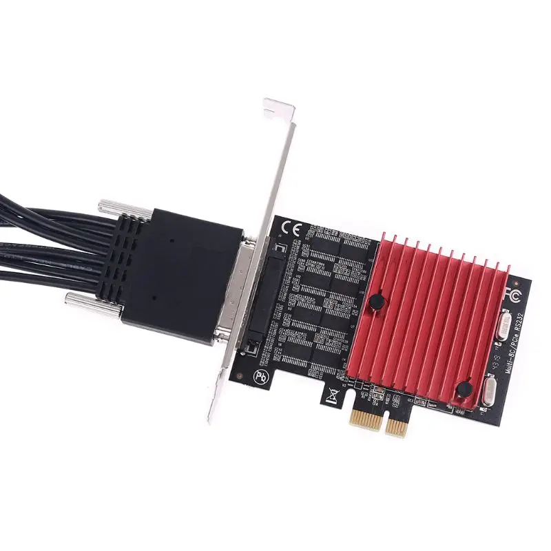 8-портовый преобразователь H7JA с PCIE на DB9 RS232 контроллер последовательной