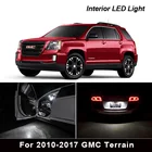 12X Canbus автомобильные аксессуары, белые светодиодные лампы, комплект для внутреннего освещения для 2010-2017 GMC, верхняя дверь, купол, карта, подсветильник номерного знака s