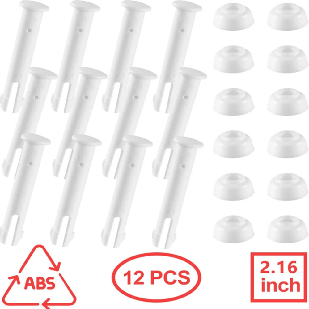 

ABS Pool Joint Pins2.16/2.36in Cap Set Seals for Swimming Pool Replacement Parts