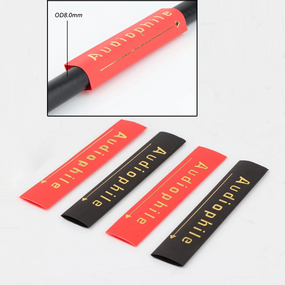 

24PCS Audiophile Heat Shrink Tube 10mm Insulated Sleeving Tubing for Speaker Interconnect Audio Cable DIY