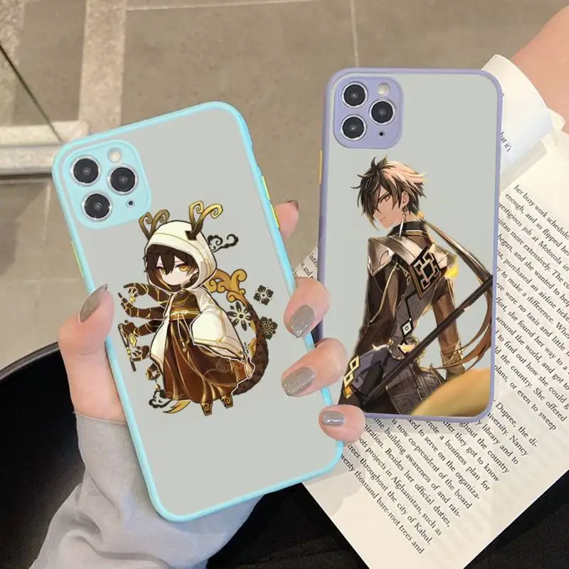 

Yinuoda Genshin impact zhongli Phone Case for iPhone 11 12 13 mini pro XS MAX 8 7 6 6S Plus X 5S SE 2020 XR case