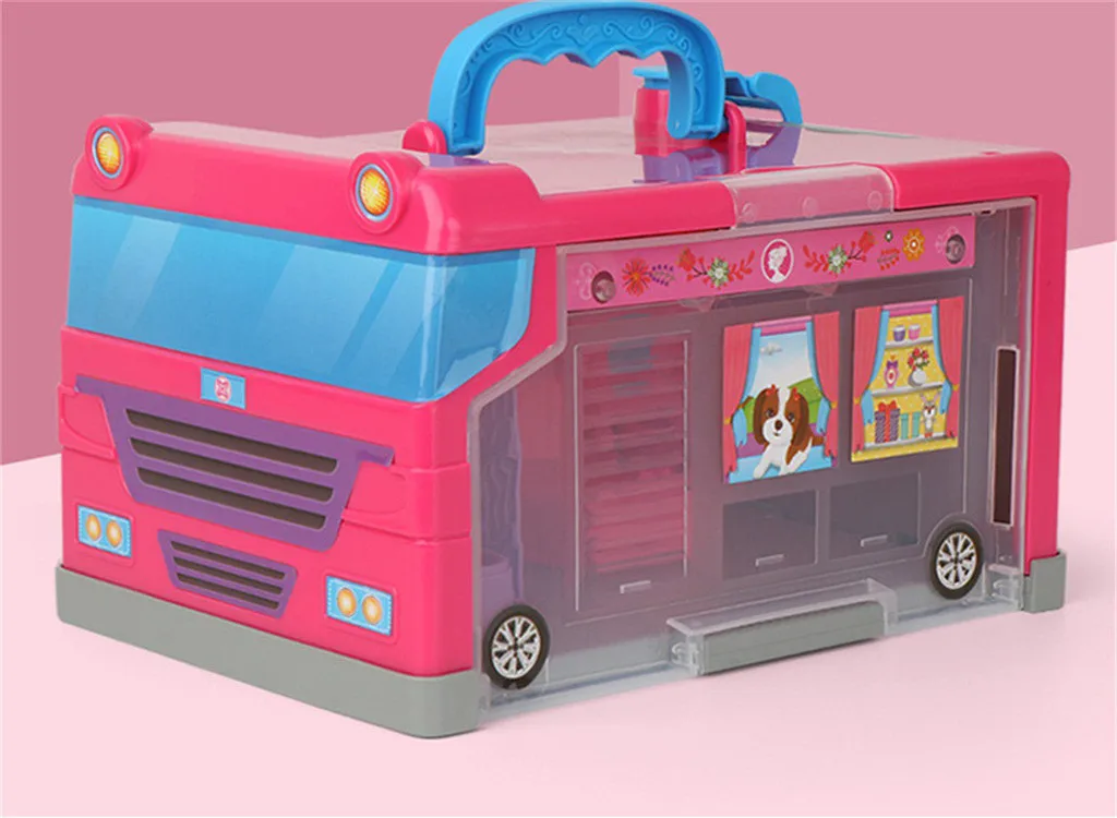 Моделирование передвижной дом автобус набор из 20 портативный игровой Дом