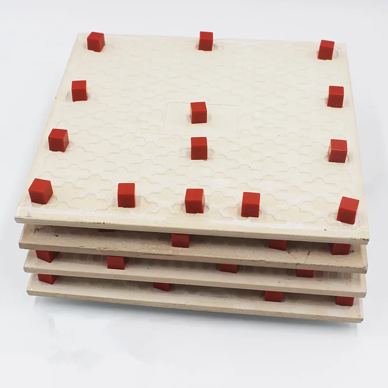 

100pcs Plastic tile leveling spacer square pad coating ceramic support Isolated cube wall tile height locator Construction tools