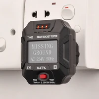 t003 digital display socket tester plug circuit breaker finder smart eu plug detector voltage test multi function electroscope