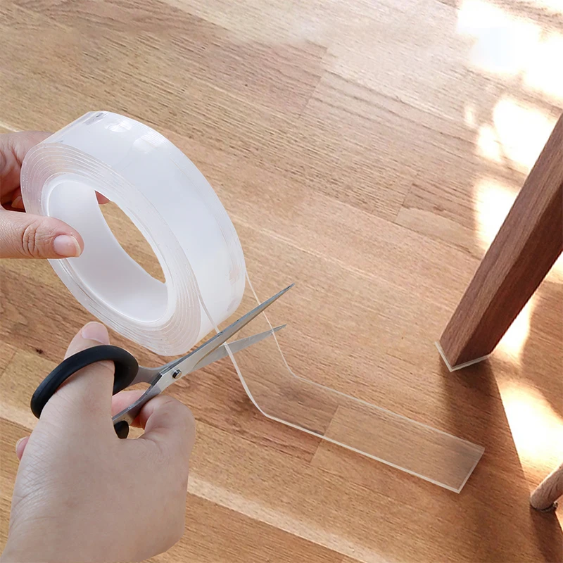 Двухсторонняя клейкая лента многоразовая прозрачная моющаяся Волшебные Ленты