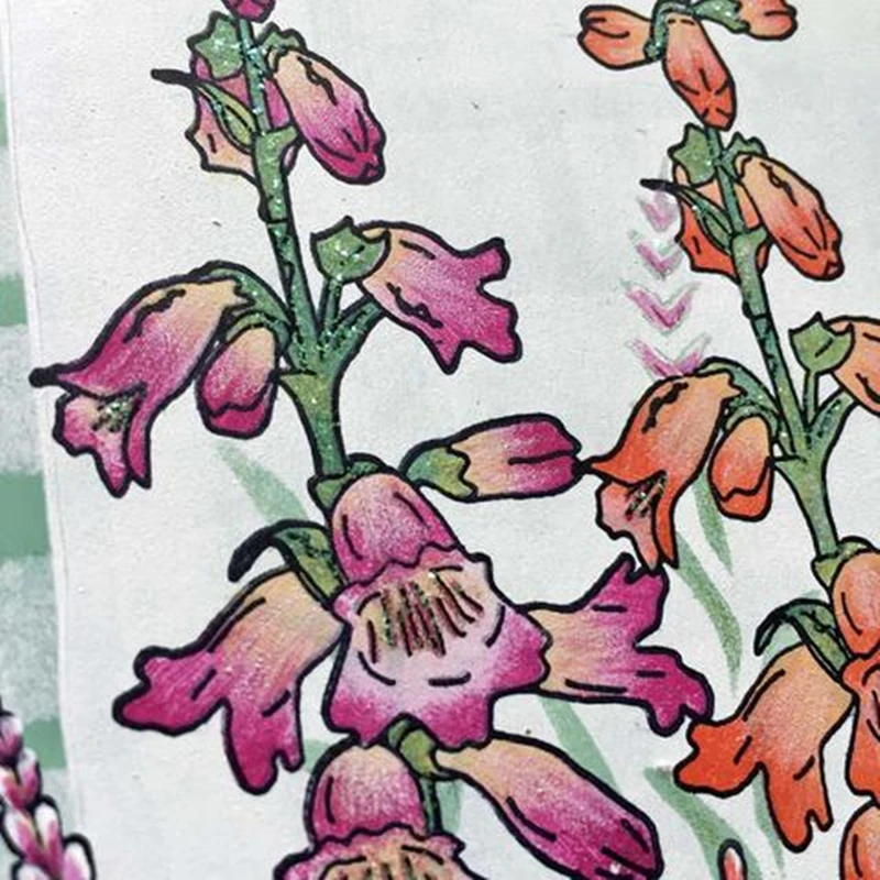 

Flowers Plant Painting Metal Cutting Dies and Stamps DIY Scrapbooking Card Stencil Paper Cards Handmade Album Stamp Die Sheets