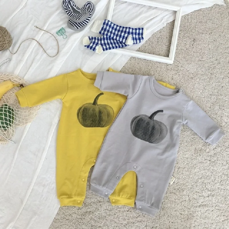 Коллекция 2019 года весенне-осенняя новая детская одежда комбинезон с рисунком