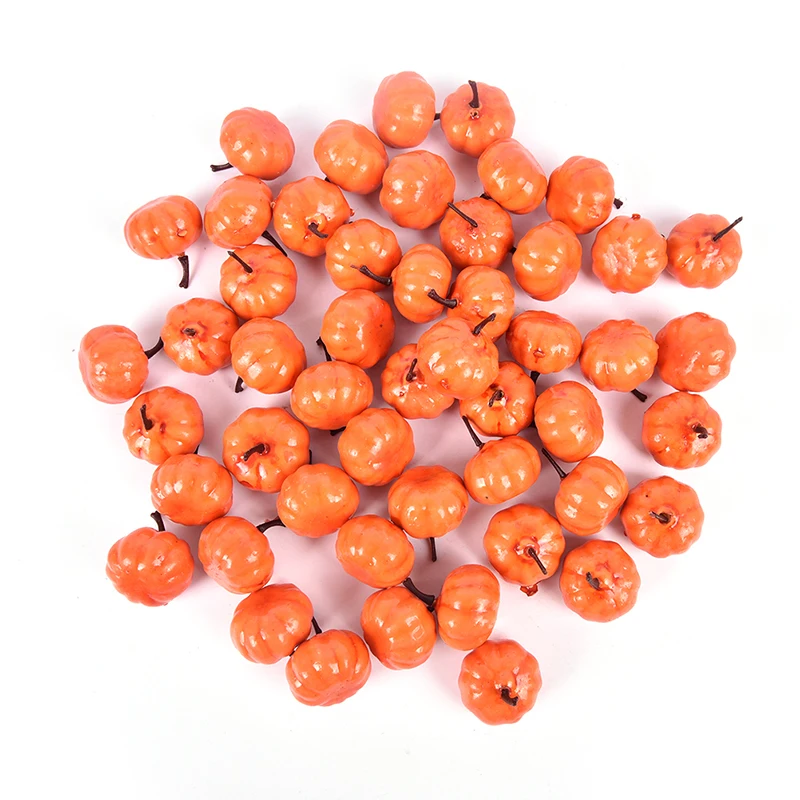 25Pcs Mini Simulation Pumpkin Fake Artificial Vegetabl Thanksgiving Festival Home Party For Halloween Props DIY Crafts | Игрушки и хобби