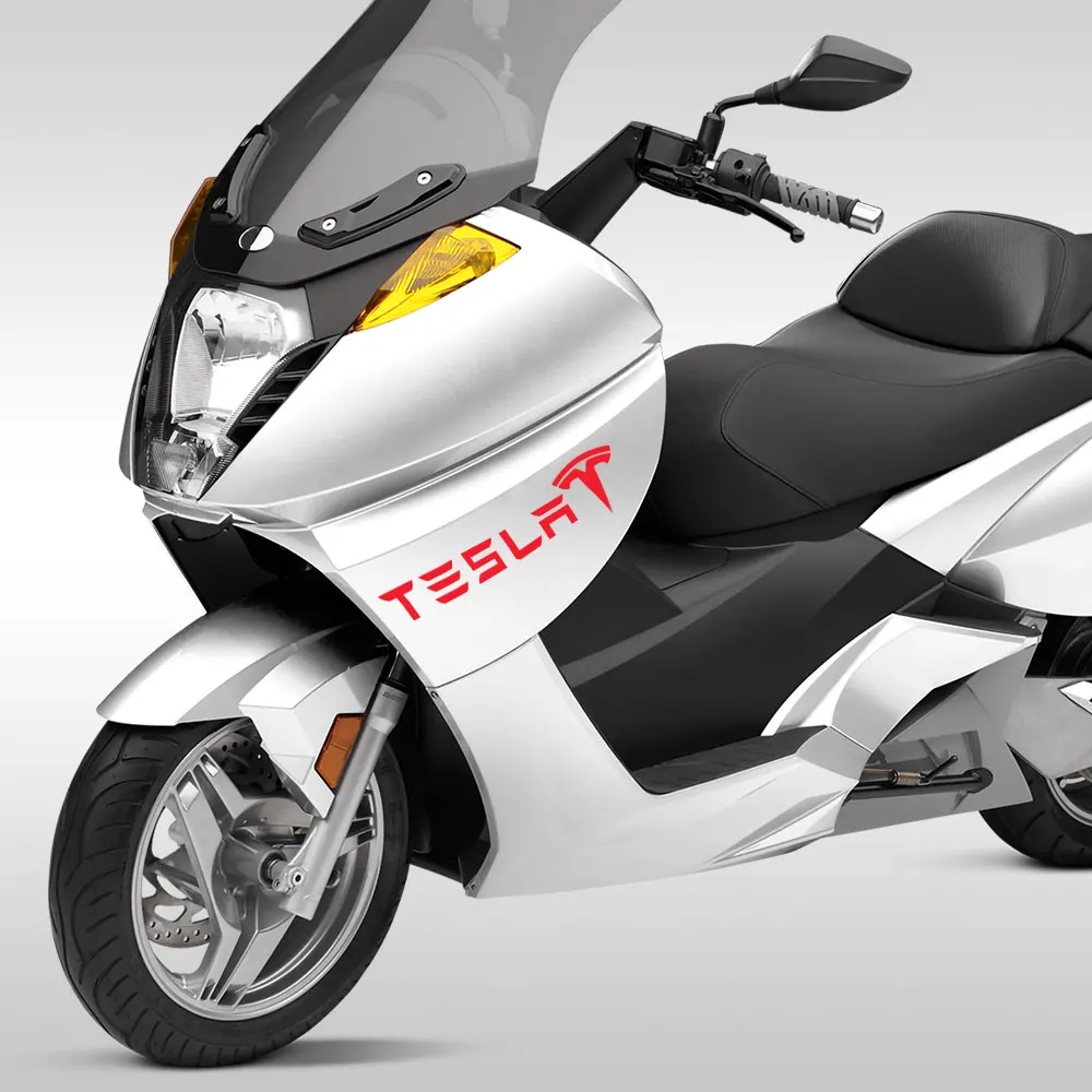 

2pcs Car Logo Stickers Door Window Body Side Fender Decals Stickers Modified Exterior Decoration for Tesla Model 3 X S Universal