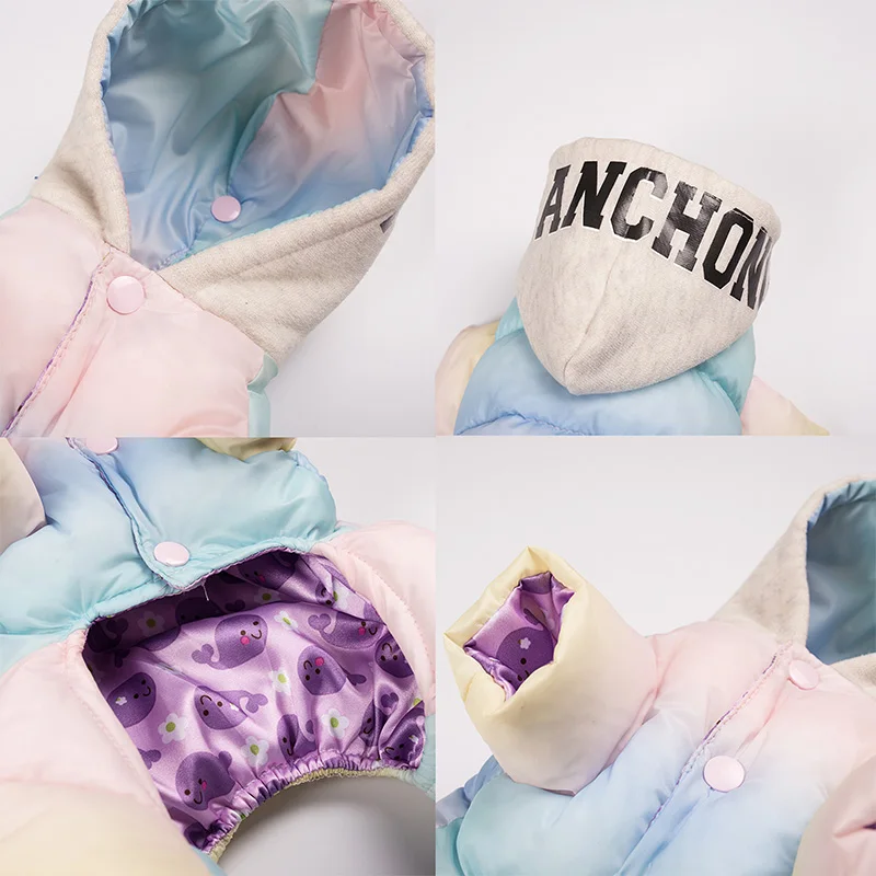 2019 зимняя одежда для собак теплая куртка толстое хлопковое пальто