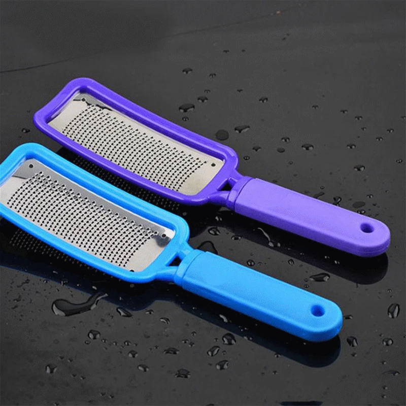 1PC Luxury Stainless Steel Foot Scrub Manicure Nail Tools Foot File Heel File Grater