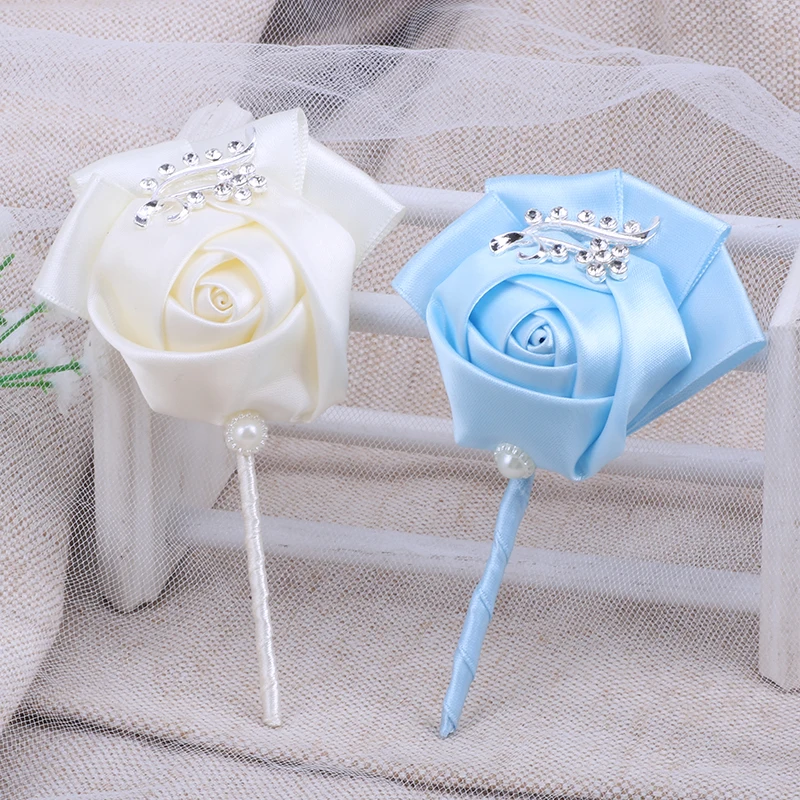 Рекламная булавка для костюма жениха невесты подружки запястья Цветочная