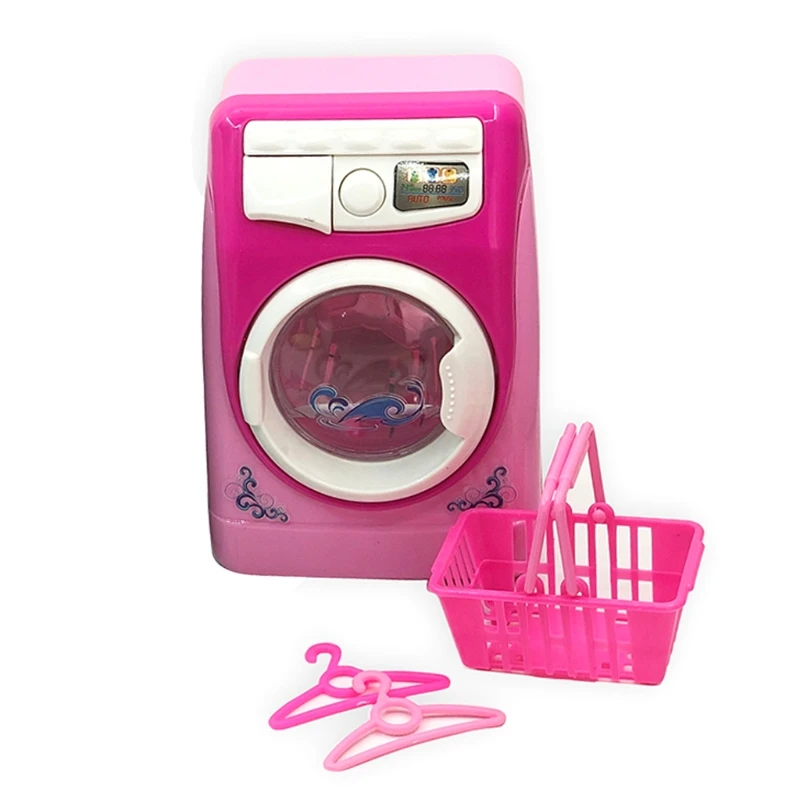 

Набор для уборки детей 124D, миниатюрная электрическая стиральная машина, игрушечный кукольный домик, Реалистичная бытовая техника для стирк...