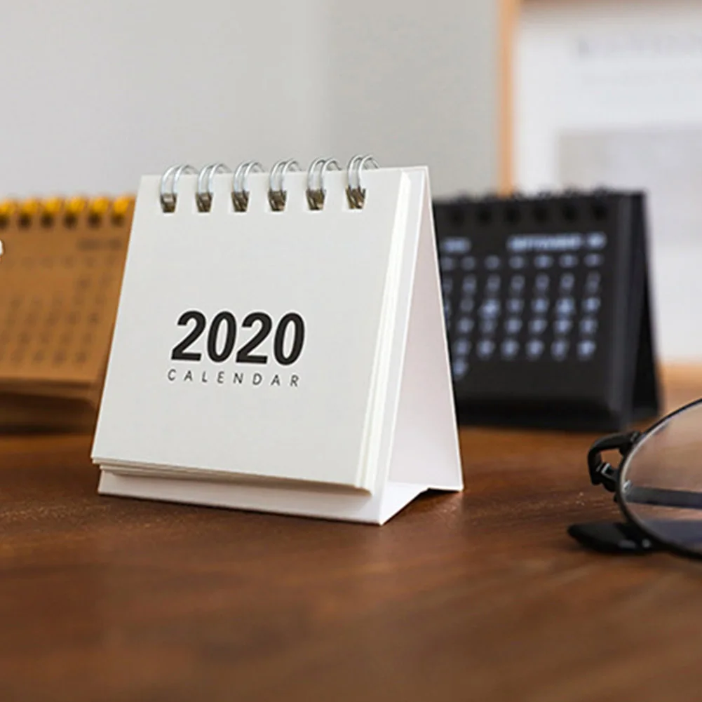 Настольный мини-календарь на новый год простой блокнот крафт-бумага календарь