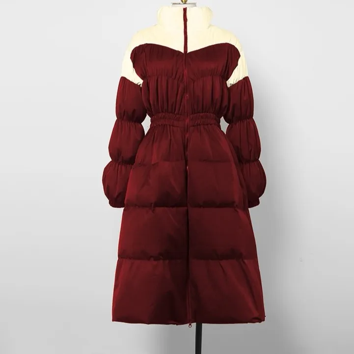 Waliicorners Female Warm Coats Windproof Parkas With Belt Long Fluffy Thicker Warm White Duck Down Coat 12 H5c6214d43e204d81a5f6440eb8a32529V