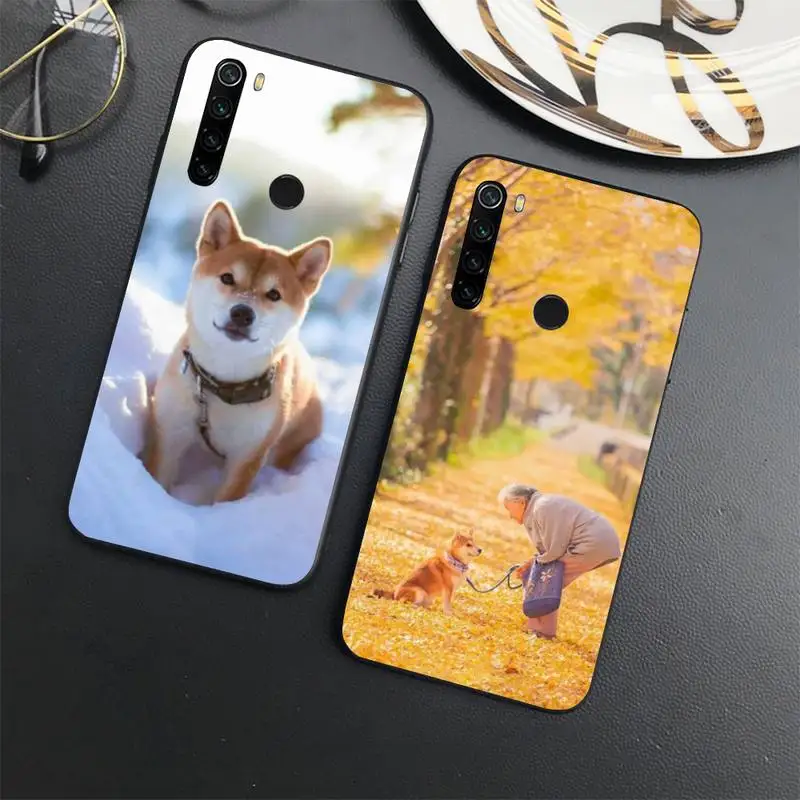 

Cute Corgi Shiba inu Dog Phone Case For Xiaomi Redmi note 7 8 9 11 t s 10 A pro lite funda shell coque cover