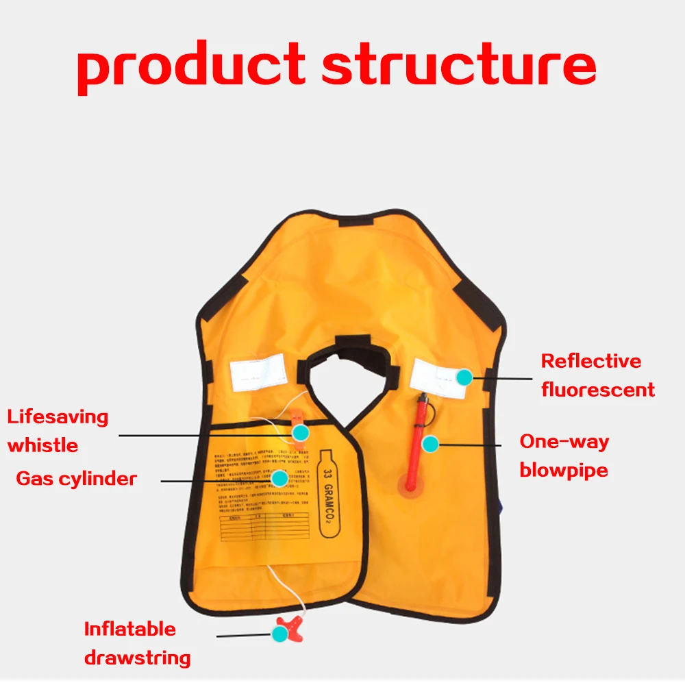 Спасательный жилет Автоматический надувной профессиональный спасательный для
