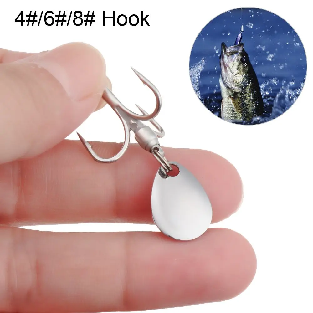 

5Pcs/lot Seawater Tackle High Quality Sharp Lure Carbon Steel Jigging Bait Fishing Hook with Sequin Turn Ring Sequins
