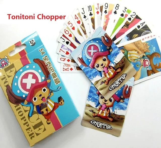 chopper 54 шт./компл. цельная коллекция Monkey D. Luffy Poker& Roronoa Zoro игровая коллекция карт детские игрушки подарок - Цвет: chopper