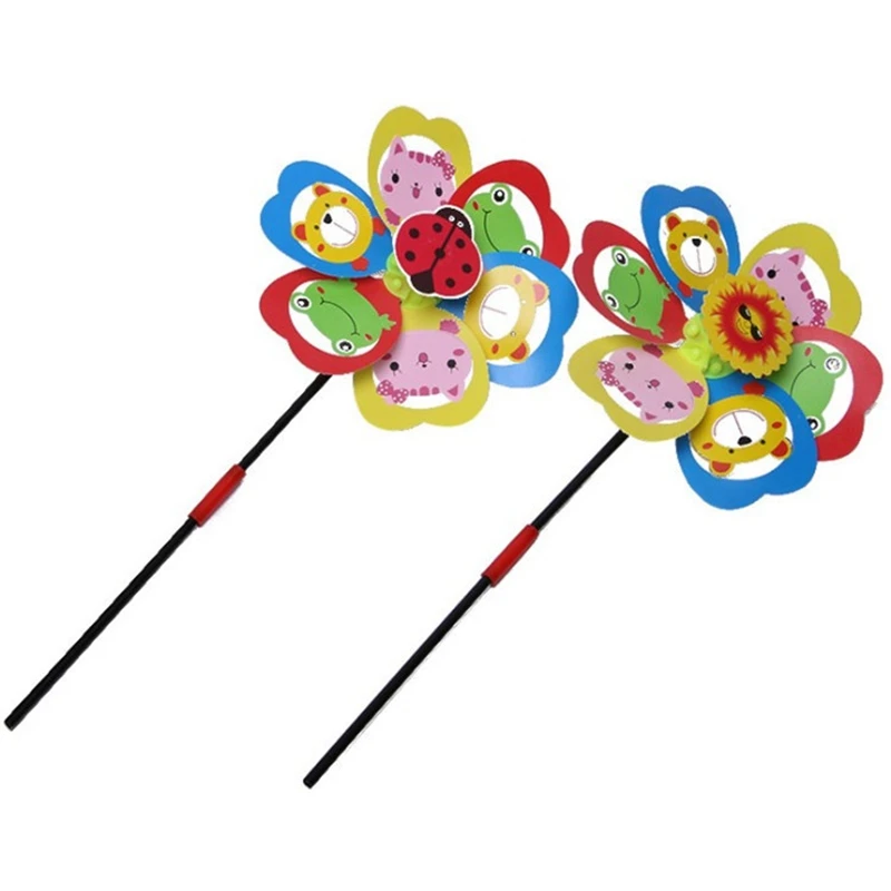 

Мультяшная ветряная мельница, ветряной Спиннер, Радужное колесо, детская игрушка для улицы, 1 комплект, случайный выбор