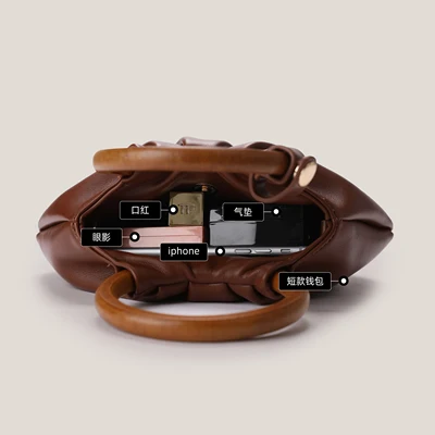 

lady elegant vintage small top-handle bag for female novelty black brown apricot one shoulder crossbody bag