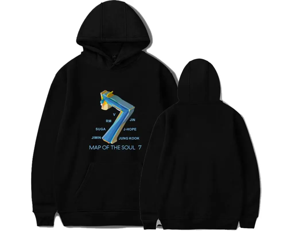 2020 Новый Bangtan Boys карта души 7 Толстовка концерт мирового турне с мужчин/женщин Kpop