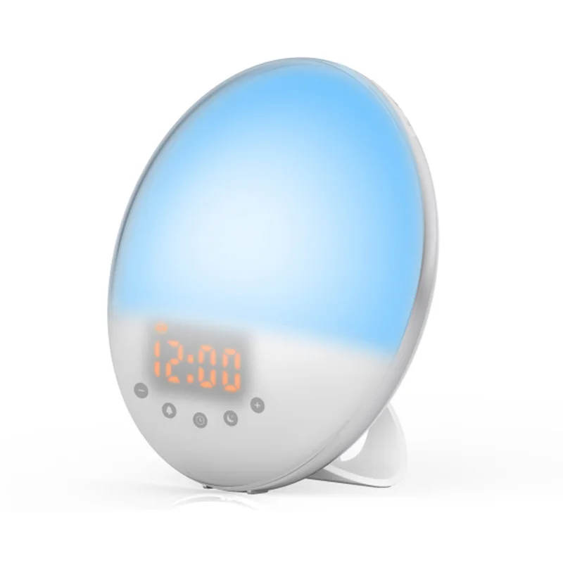 Wake Up светильник Sunrise Sunset моделирование звуки природы сна будильник с FM радио 6