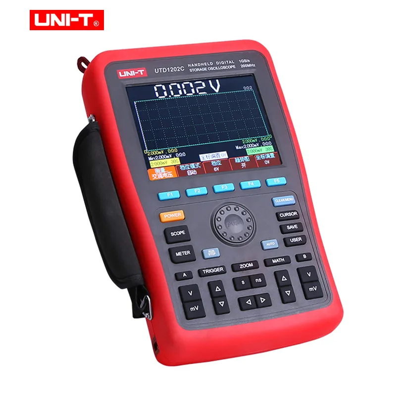 UNI-T UTD1062C UTD1102C UTD1202C Ручной цифровой осциллограф+ генератор сигналов+ мультиметр с USB