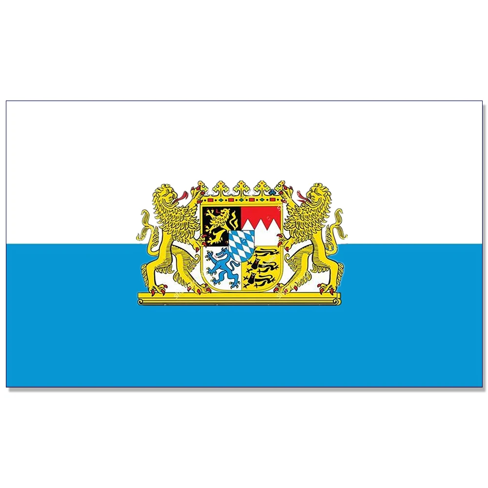 

Флаг Германии, баварского штата, баннер 3x5 футов, 100D 150x90 см, полиэстер, латунные люверсы, флаг на заказ