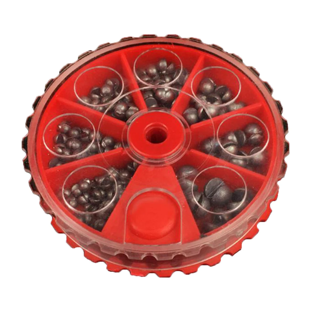 

106pcs Fishing Sinkers Lead Weights Set, Split Sinker Freshwater/Saltwater Fishing Gear, 0.2g 0.28g 0.38g 0.5g 0.8g 1.6g 2g