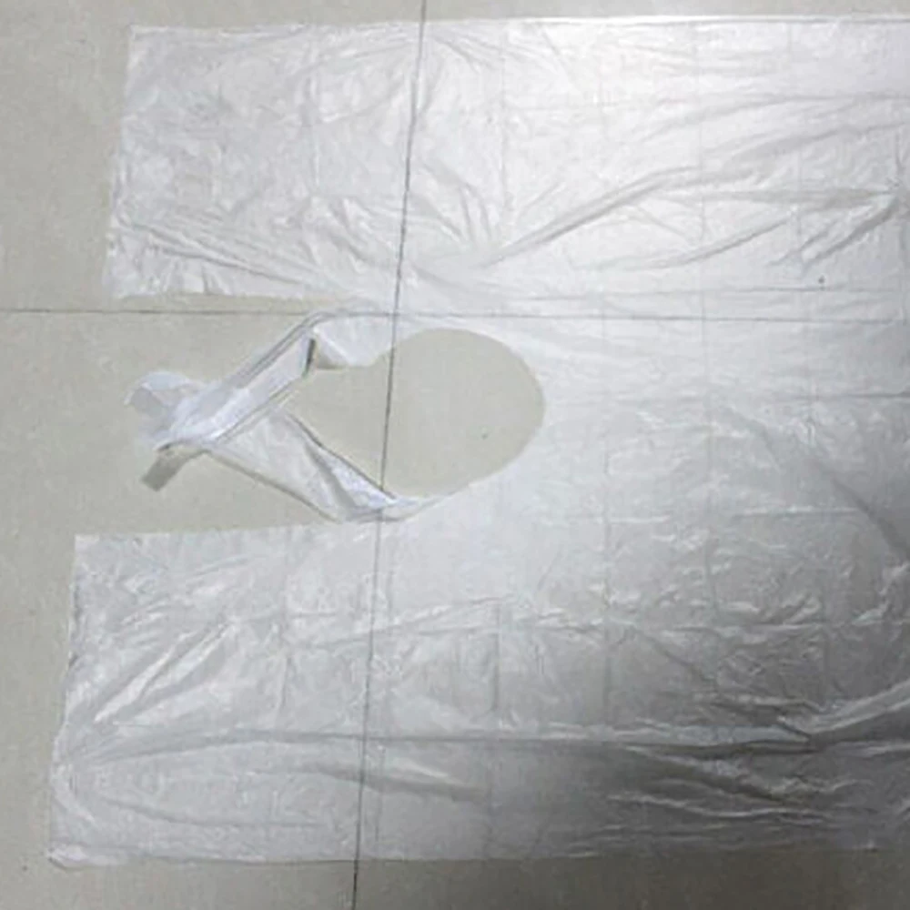 

100pcs Disposable Hairdressing Capes Waterproof Hair Salon Capes Transparent Hair Cut Cutting Salon Stylist Cape