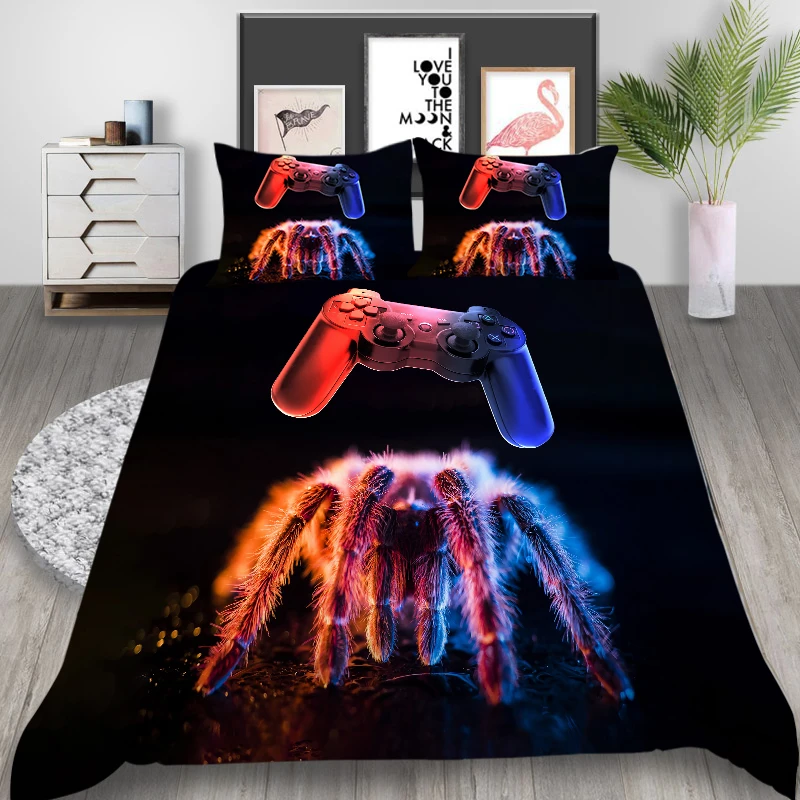 3D Bedding Set Game Bed Sets Boys Gamer Comforter Gaming Themed Home Textile Bedroom Decor Dropship