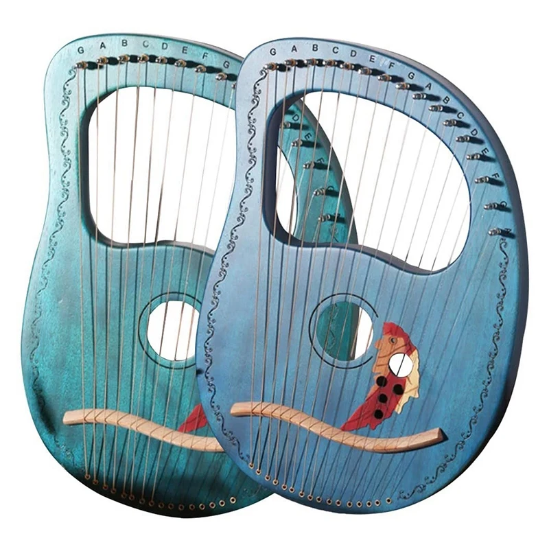 Lyre Harp 16 String Heptachord твердая древесина Lye с тюнинговым гаечным ключом подарок для
