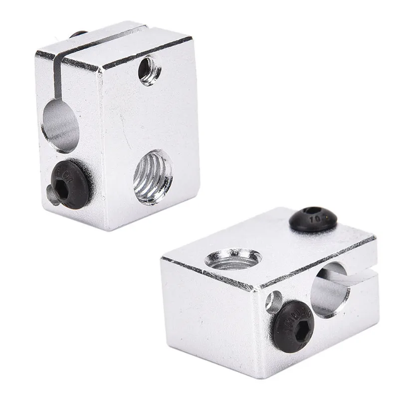 

Aluminium Heat Block For 3D Printer V6 J-head Makerbot MK7/MK8 Extruder 1PC Drop Shipping