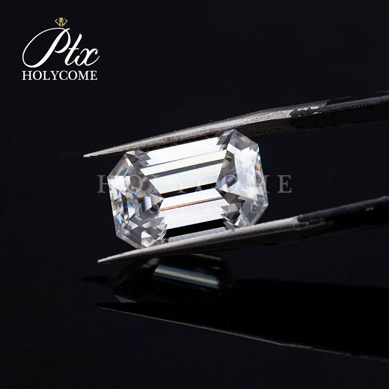 Оптовая продажа белая изумрудная огранка бриллиант от поставщика 4x5 5 мм 2020