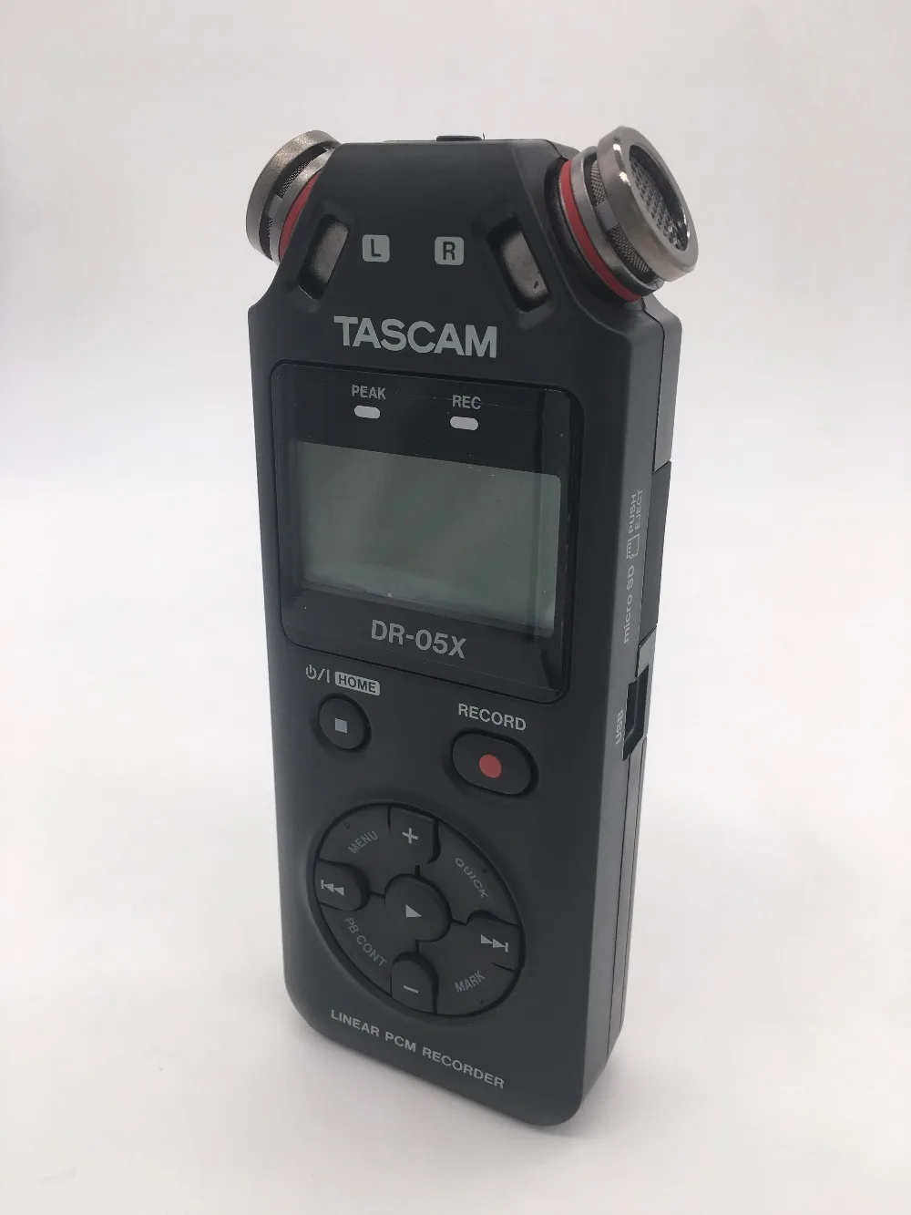 TASCAM DR-05X портативный ручной стерео цифровой диктофон линейный PCM рекордер Запись голоса MP3 запись ручка