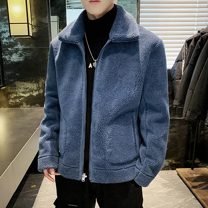 Одежда с обеих сторон мужские замшевые пиджаки пальто свободный Мотоцикл