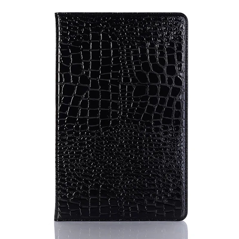 Чехол-подставка для Samsung Galaxy Tab A 8,0 T290 SM-T290 T295 T297 S-Pen cover TabA 8 из крокодиловой кожи, жесткий чехол для планшета - Цвет: black
