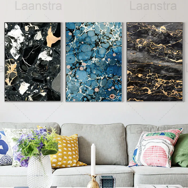 

Abstract Home Decorative Painting Black and Gold Texture Feel Living Room Wall Canvas Poster Bedroom Dining Room Decor Prints
