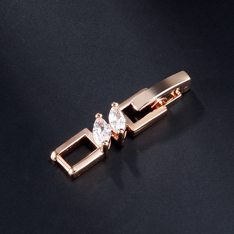 Браслет цепочка Uilz женский с фианитами Ювелирное Украшение камнями маркиза