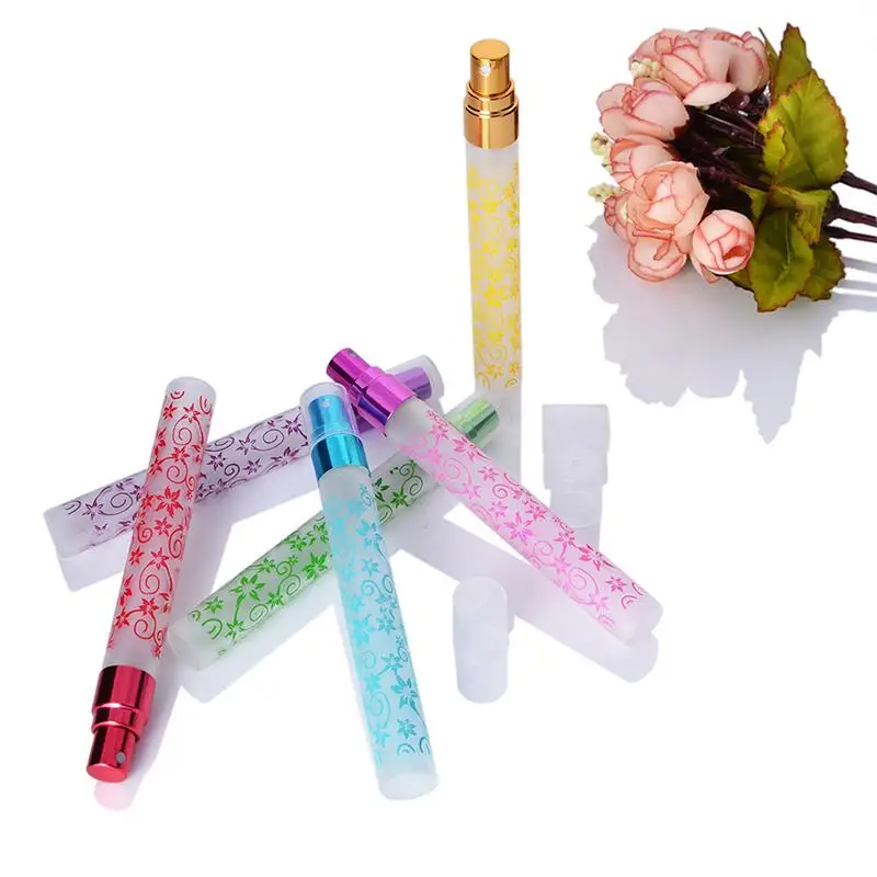 Многоцветный 10 мл уникальная печать мини распылитель стеклянный спрей флаконы