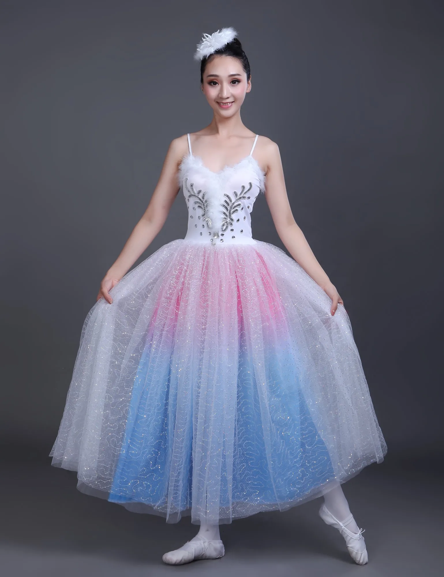 Новинка женское классическое профессиональное длинное балетное лирическое