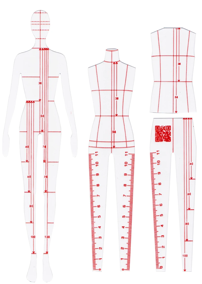 Линейка Для стеганых изделий для мужчин и женщин стильная рулетка одежды ручная